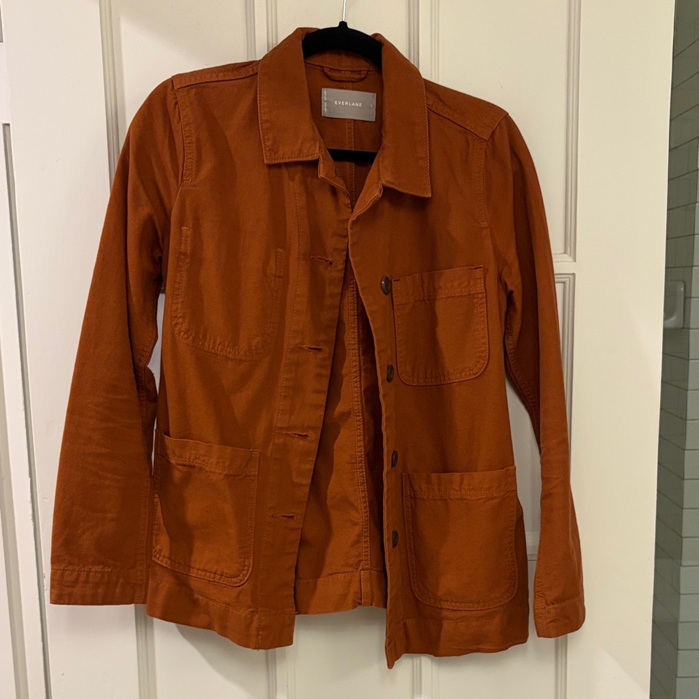 Everlane Orange-Rust Utility Jacket